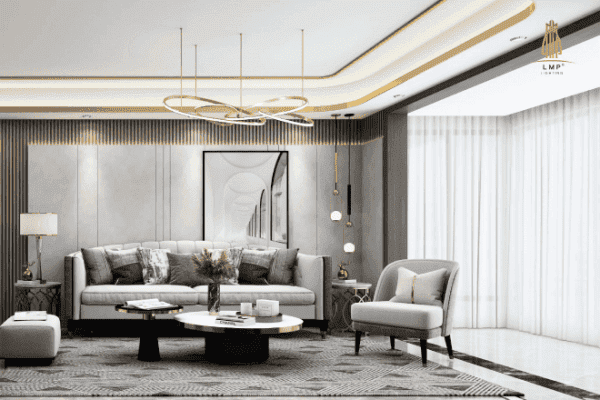 đèn thả hiện đại phòng khách